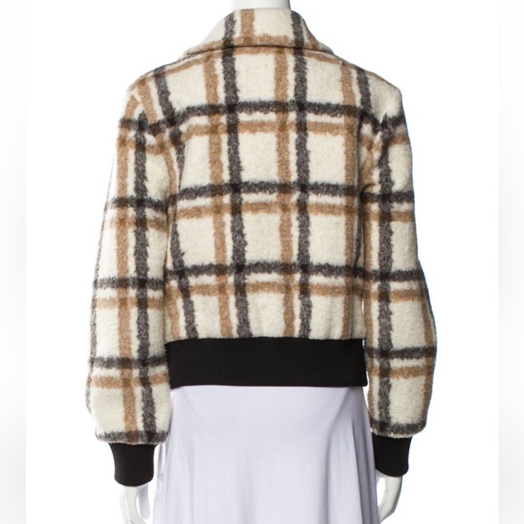 Jonathan Simkhai Pia Plaid Bomber Jacket NWOT - Picture 9 of 10